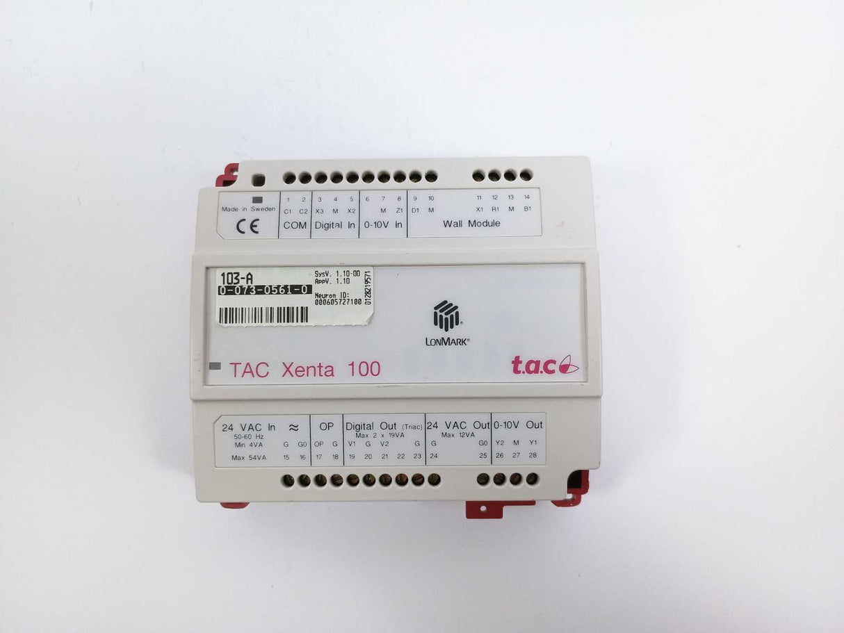 t.a.c/Schneider electric 007305610 103-A TAC Xenta 100 Controller
