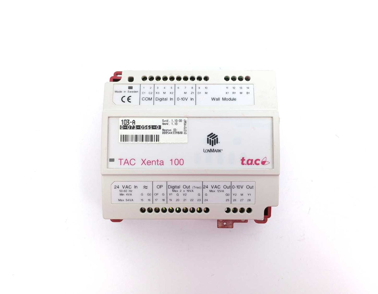 t.a.c/Schneider electric 007305610 103-A TAC Xenta 100 Controller
