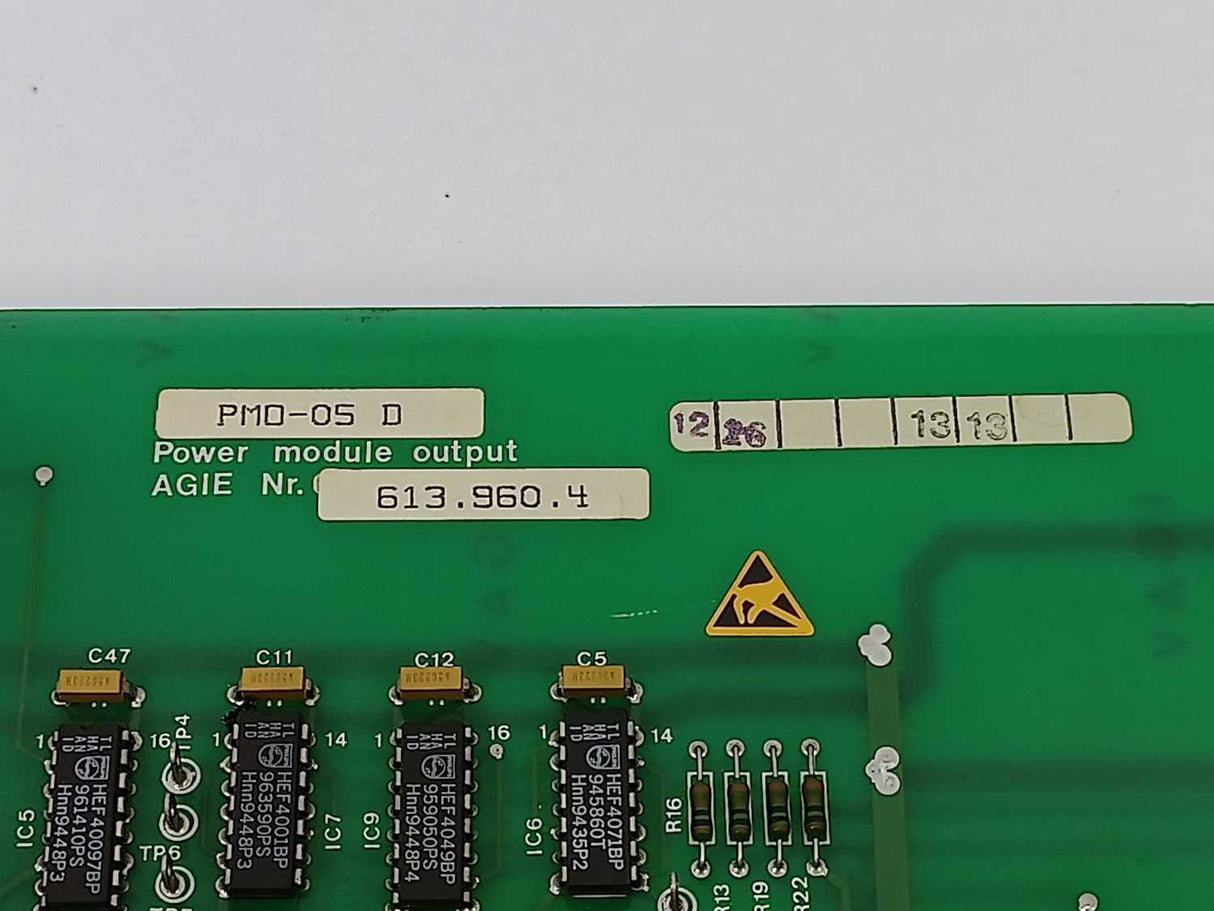 AGIE 613.960.4 PMO-05 D Power Module Output