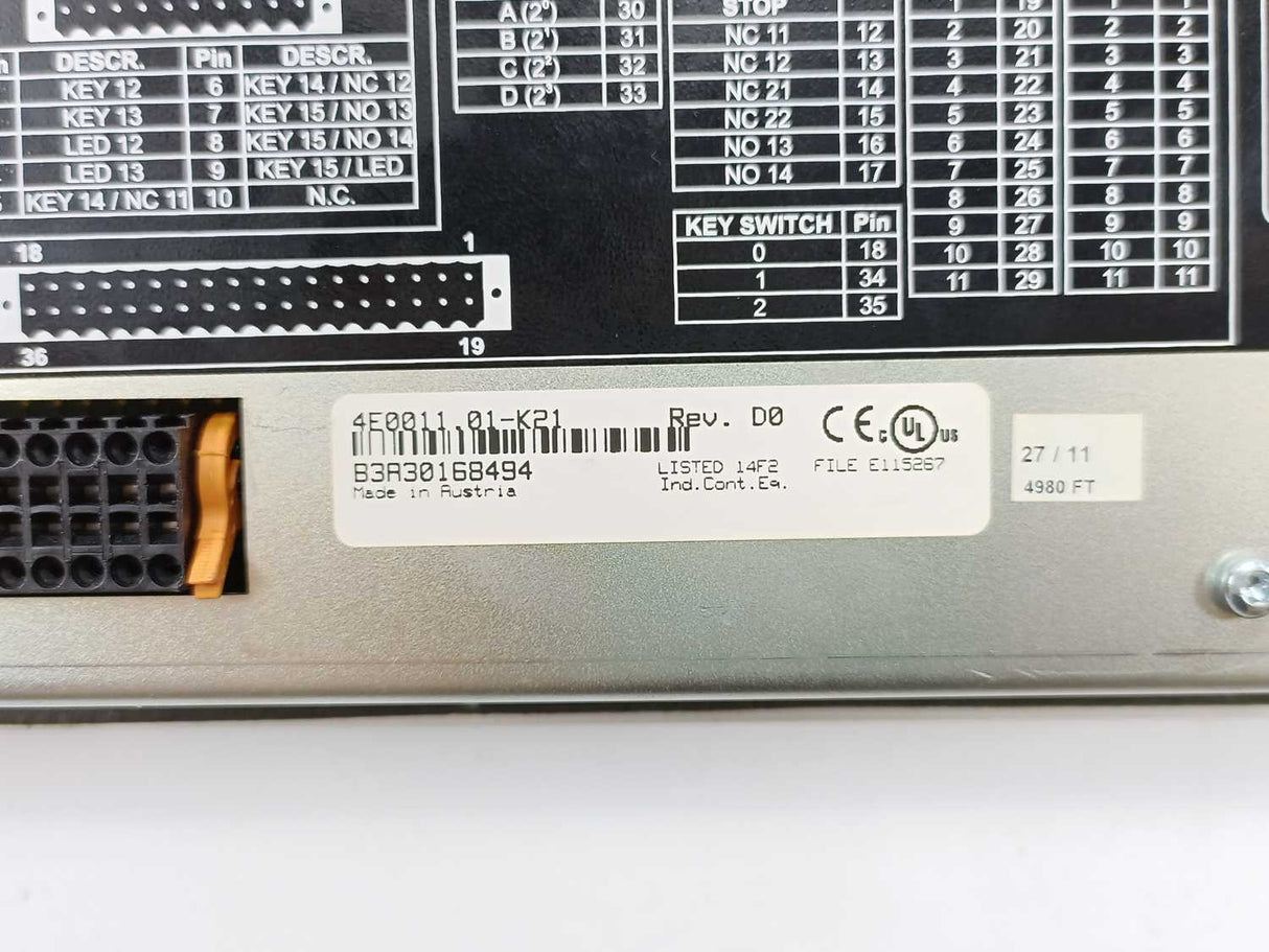 B&R 4E0011.01-K21 Keypad Module
