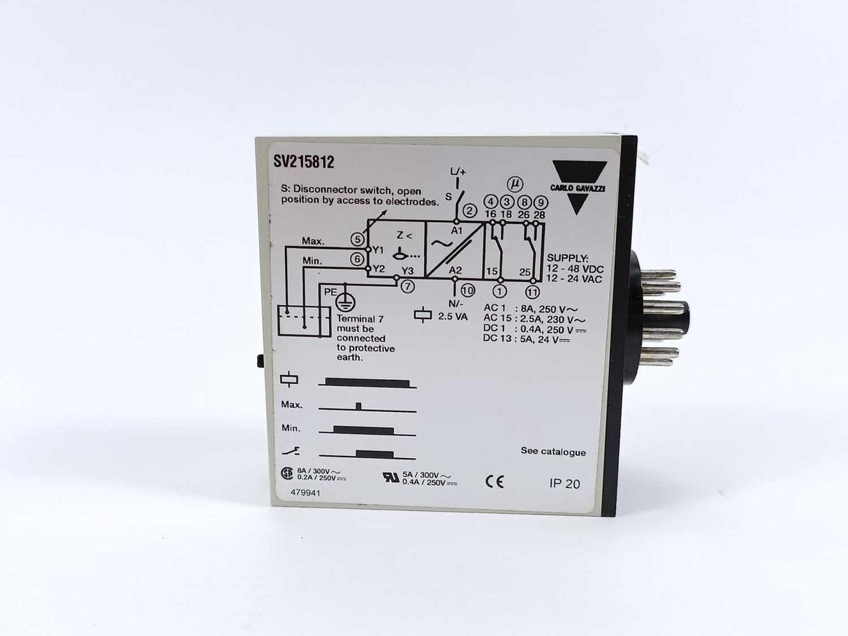 Carlo Gavazzi SV215812 Dual Level Relay