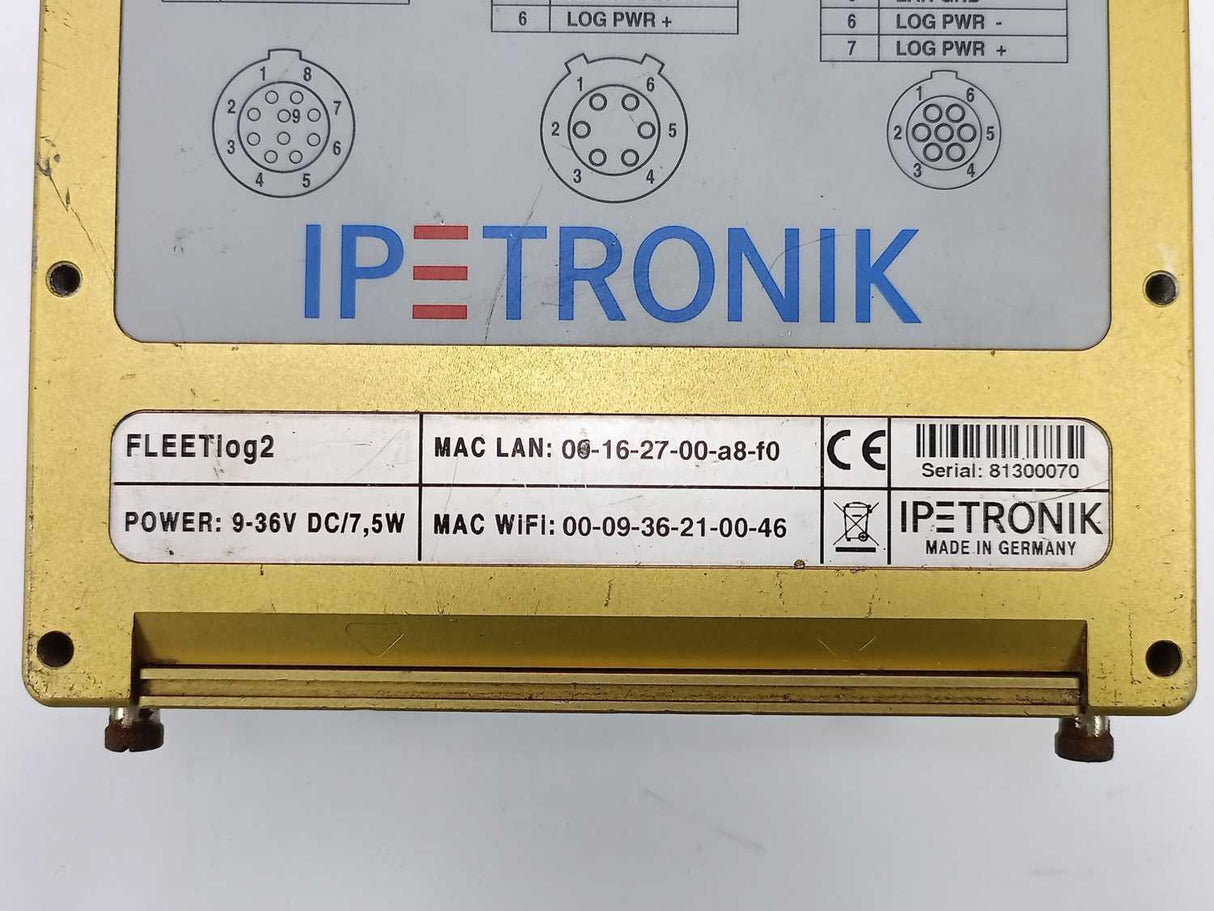 Ipetronik FLEETlog2 Compact data logger for fleet management w/ Cables