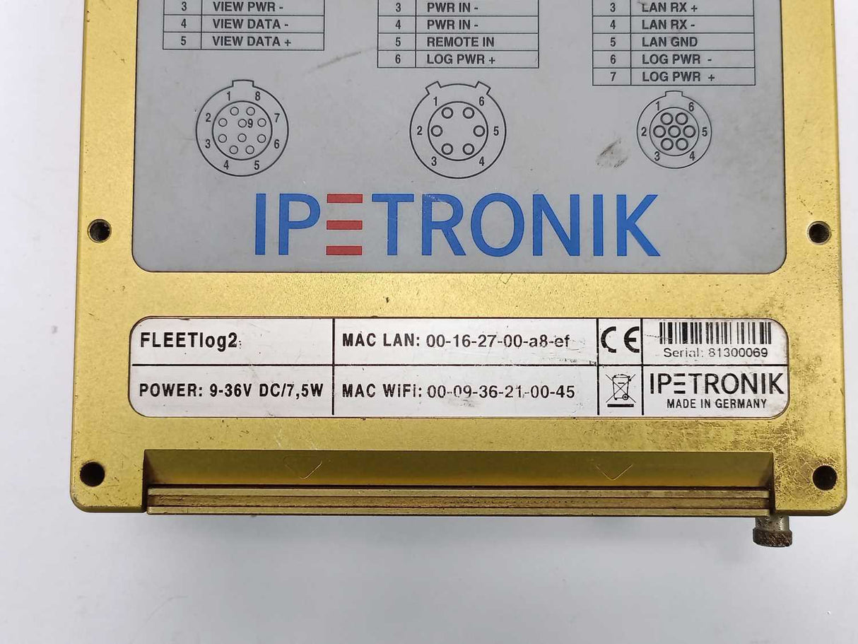 Ipetronik FLEETlog2 Compact data logger for fleet management w/ Cables