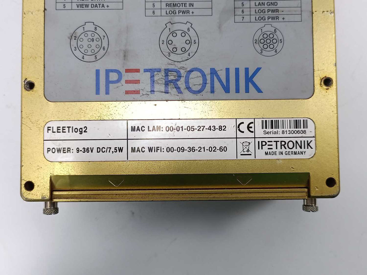 Ipetronik FLEETlog2 Compact data logger for fleet management w/ Cables
