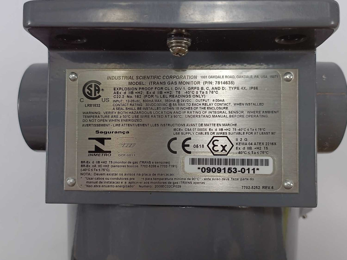 Industrial Shields 7814635 Gas Monitor