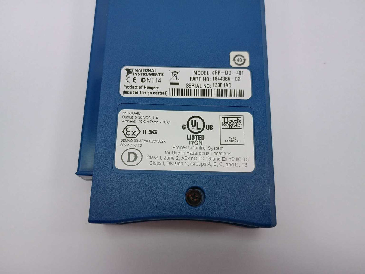 National Instruments 184438A-02 cFP-DO-401 Digital Output Module