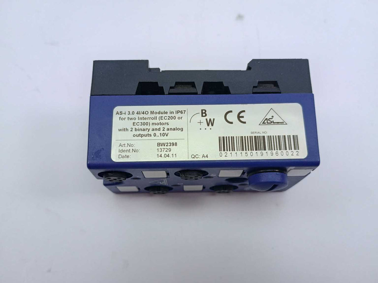 Bihl+Wiedemann 13729 BW2398 AS-i 3.0 4I/4O module