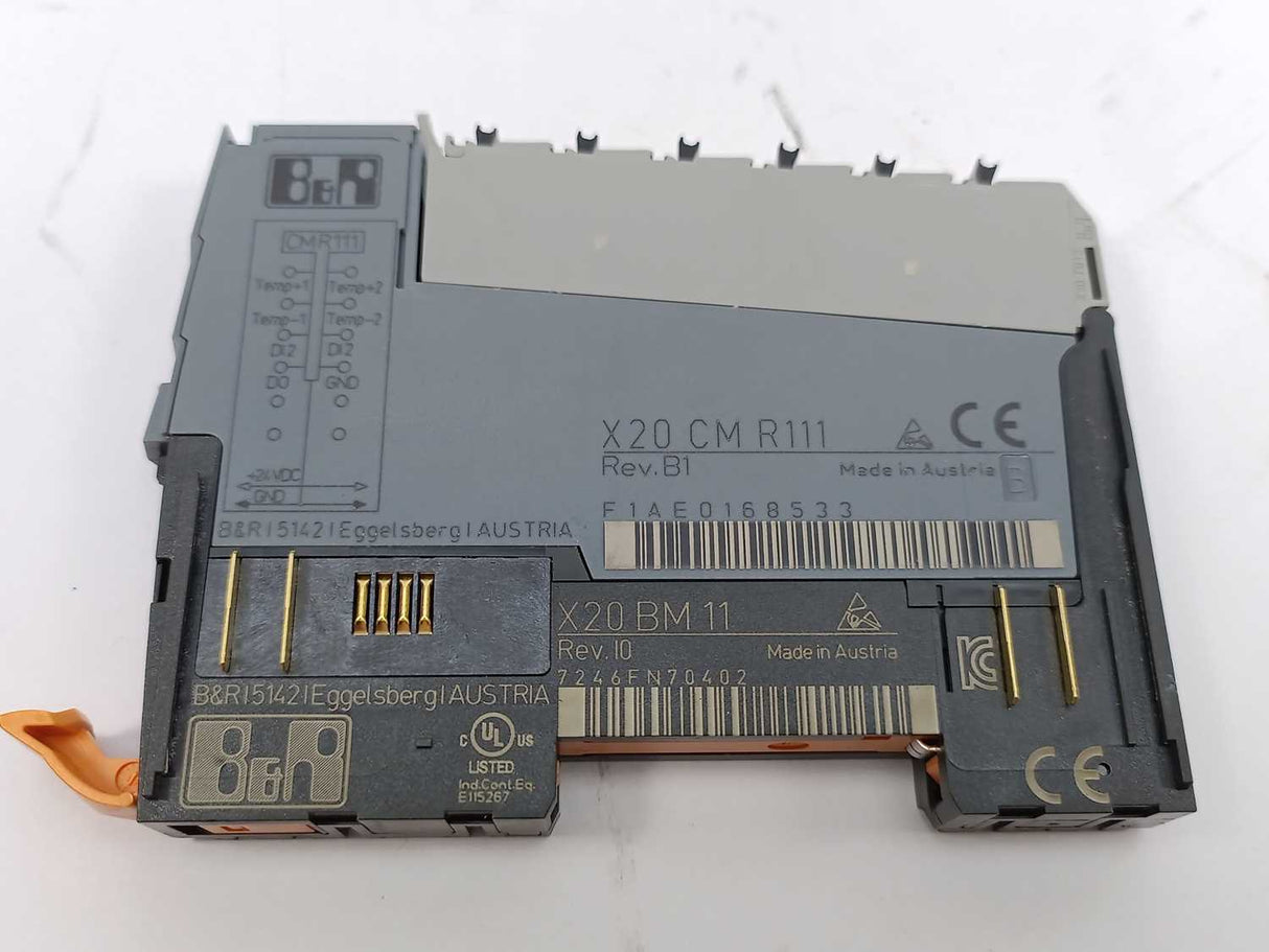 B&R X20CMR111 with X20BM11 & X20TB12