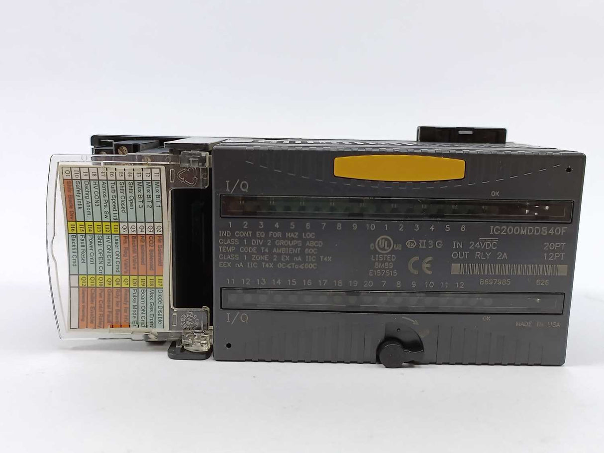 GE Fanuc IC200MDD840F Discrete Mixed Module w/ IC200CHS022G Compact I/O Carrier