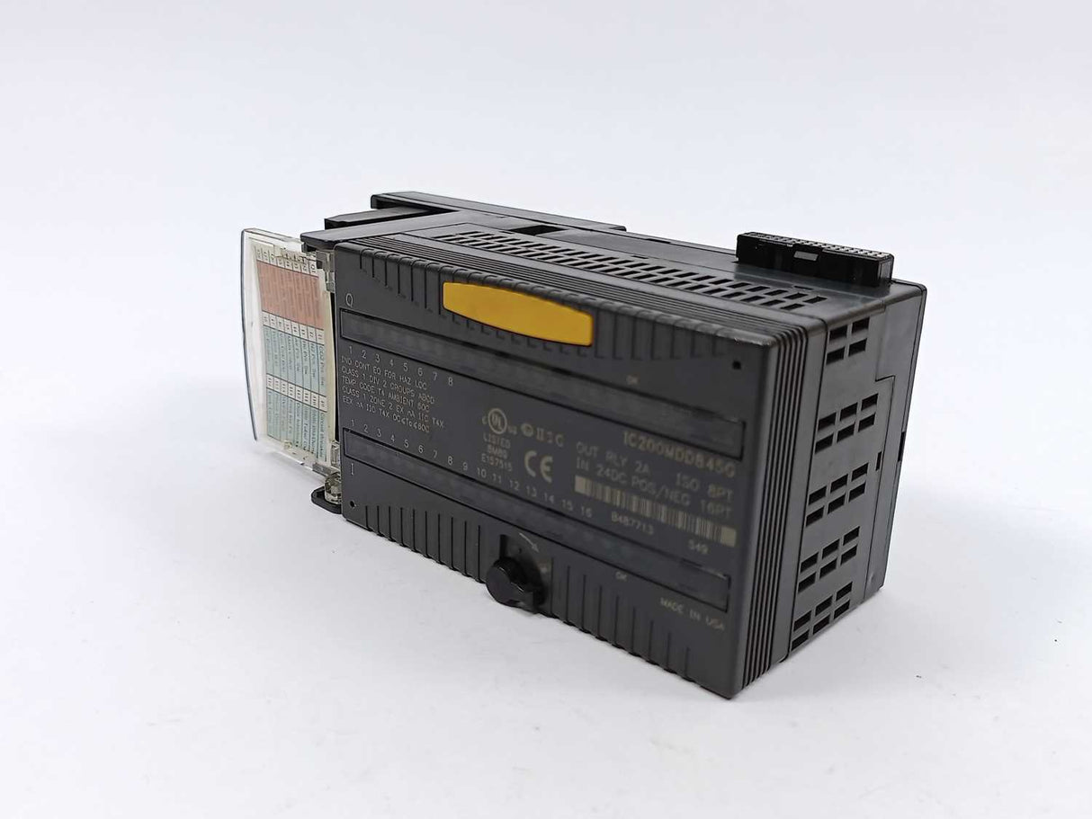 GE Fanuc IC200MDD845G Mixed Output Relay w/ IC200CHS022G Compact I/O Carrier