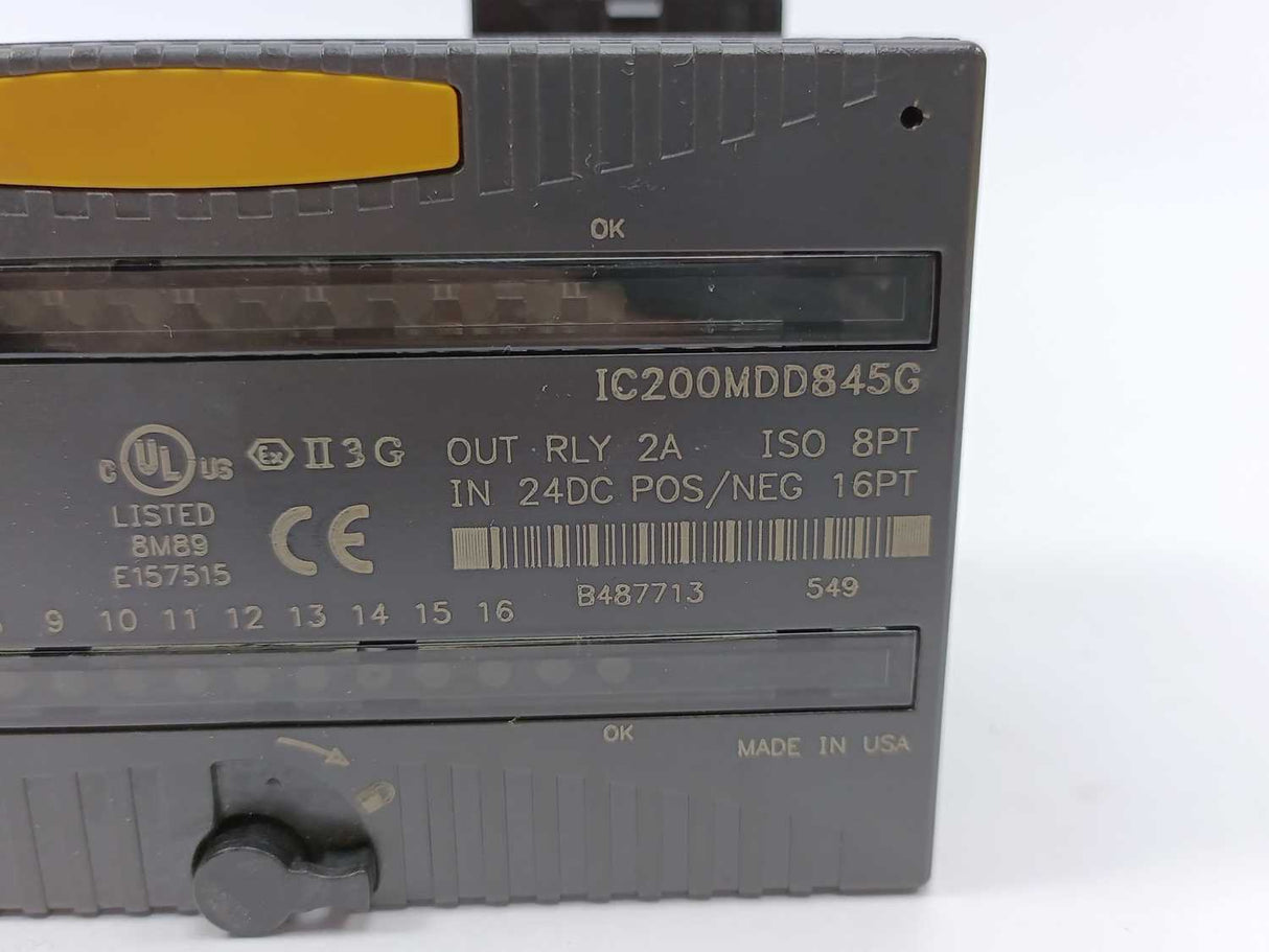 GE Fanuc IC200MDD845G Mixed Output Relay w/ IC200CHS022G Compact I/O Carrier