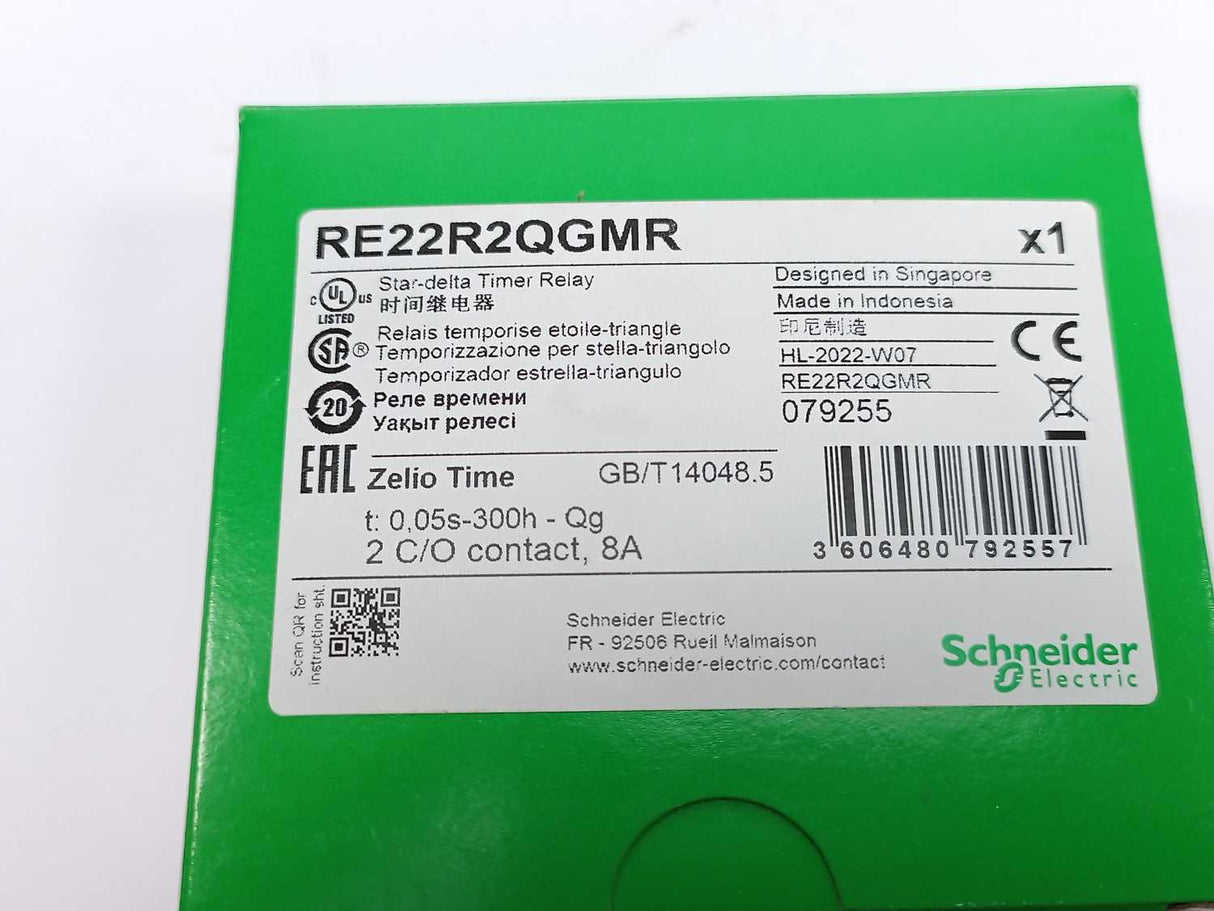 Schneider Electric RE22R2QGMR Star-delta Timer Relay, Harmony Timer Relays