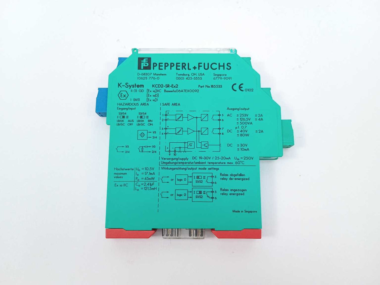 Pepperl+Fuchs 185533 K-System KCD2-SR-Ex2