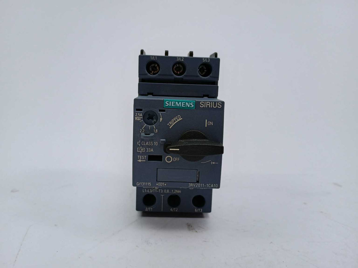 Siemens 3RV2011-1CA10 SIRIUS 3RV2 motor starter protectors