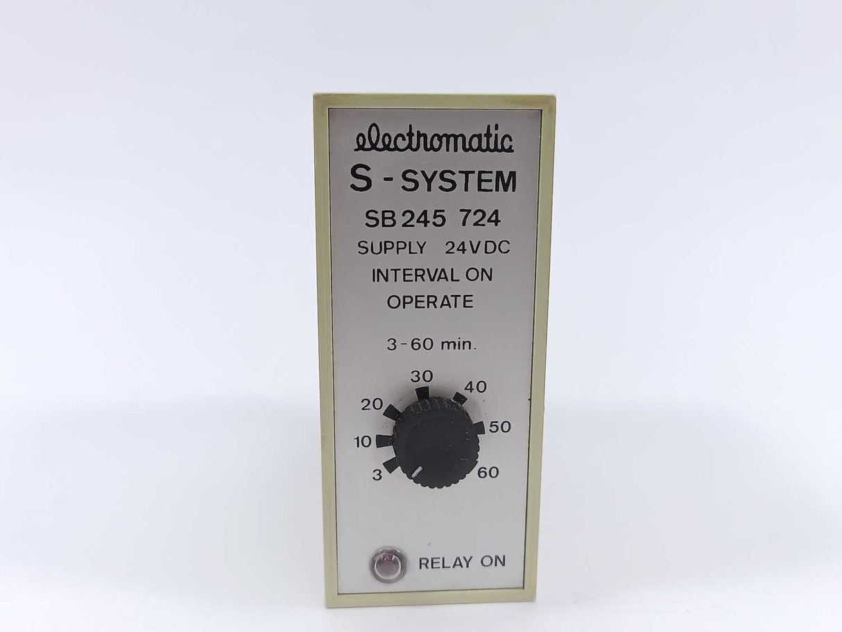 Electromatic SB245 724 S - System Supply 24VDC Interval On Operate 3-60Min