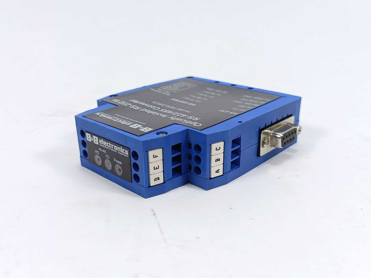 B&B Electronics 485LDRC9 Optically Isolated RS-232 to RS-422-485 Converter