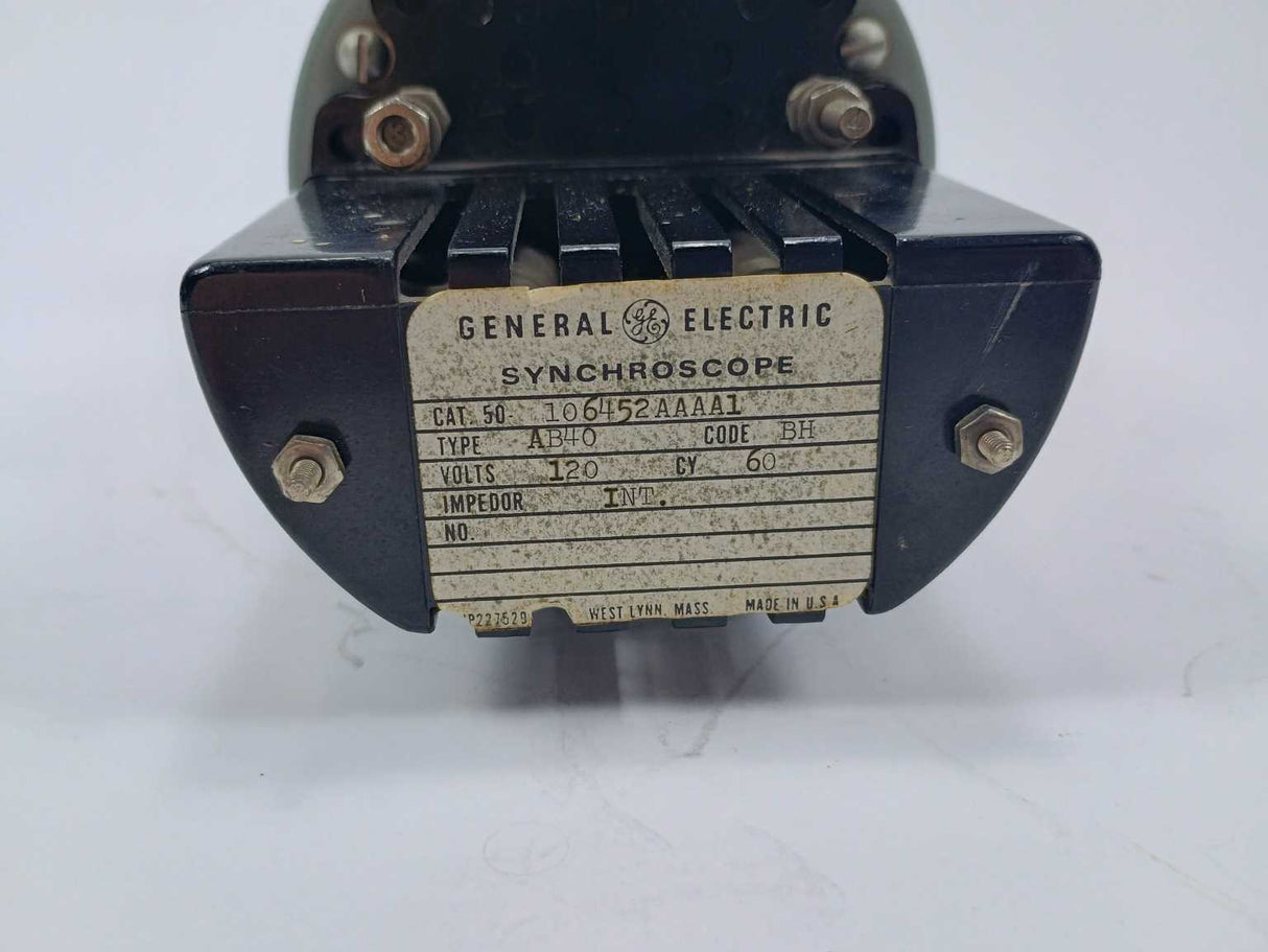 General Electric AB40 Synchroscope 50-106452AAAA1