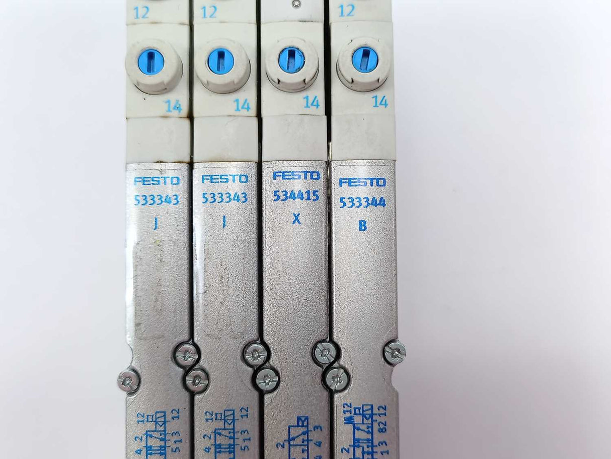 Festo 533360 MPA1-FB-EMS-8 with 533343, 534415, 533352, 533344