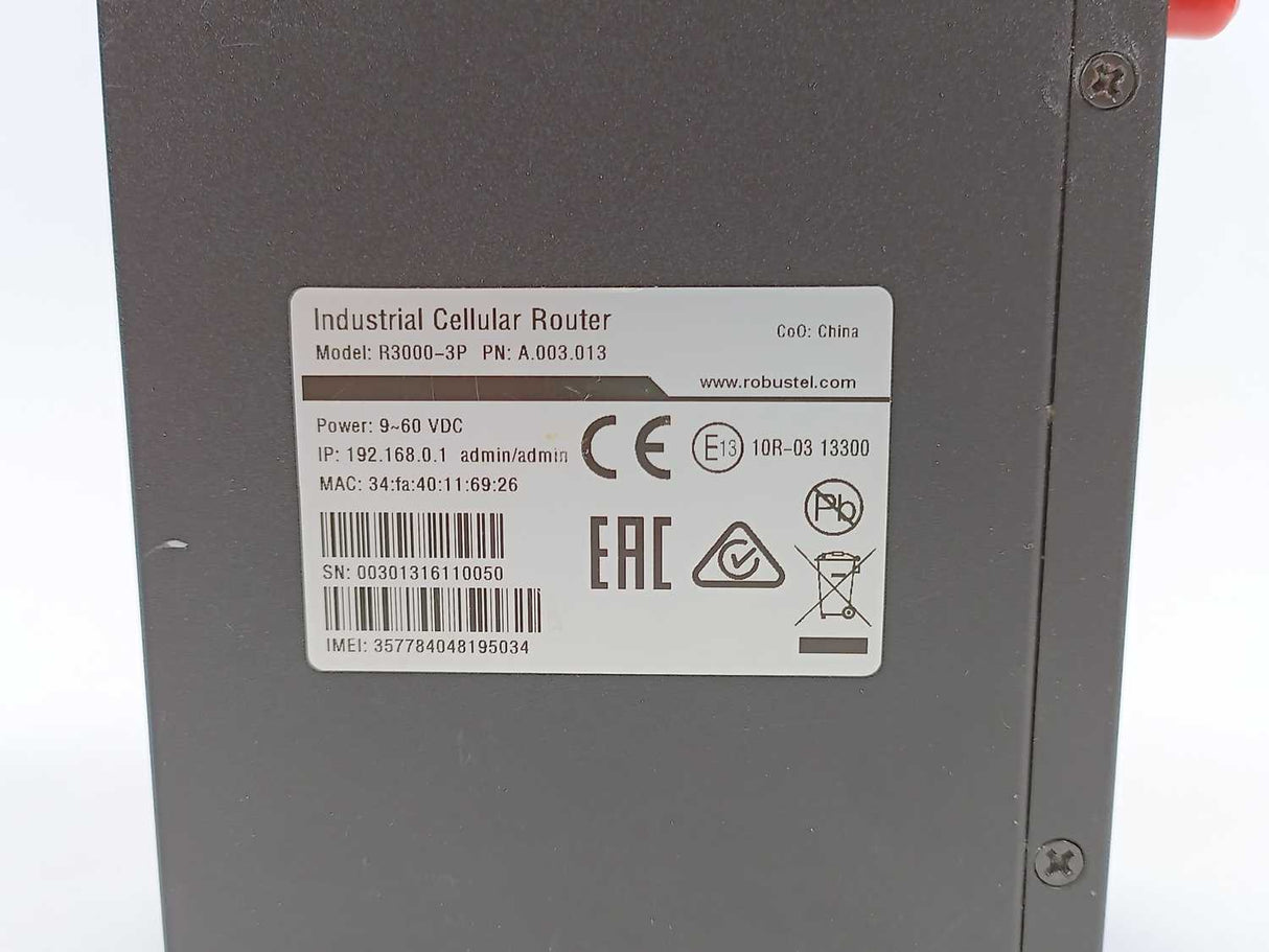Robustel A.003.013 R3000-3P Industrial Cellular Router