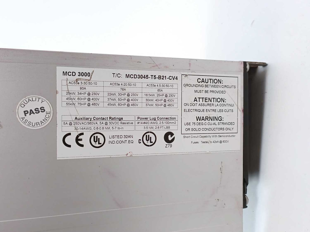 Danfoss MCD3045-T5-B21-CV4 MCD 3000 Soft Starter