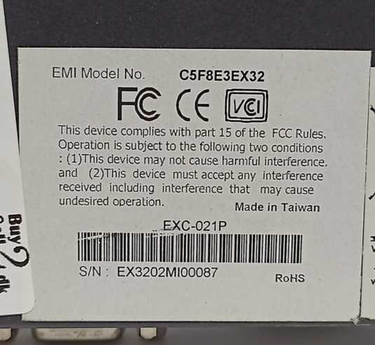 Rextron EXC-021P KVM EXTENDER C5F8E3EX32 Remote Computer Unit