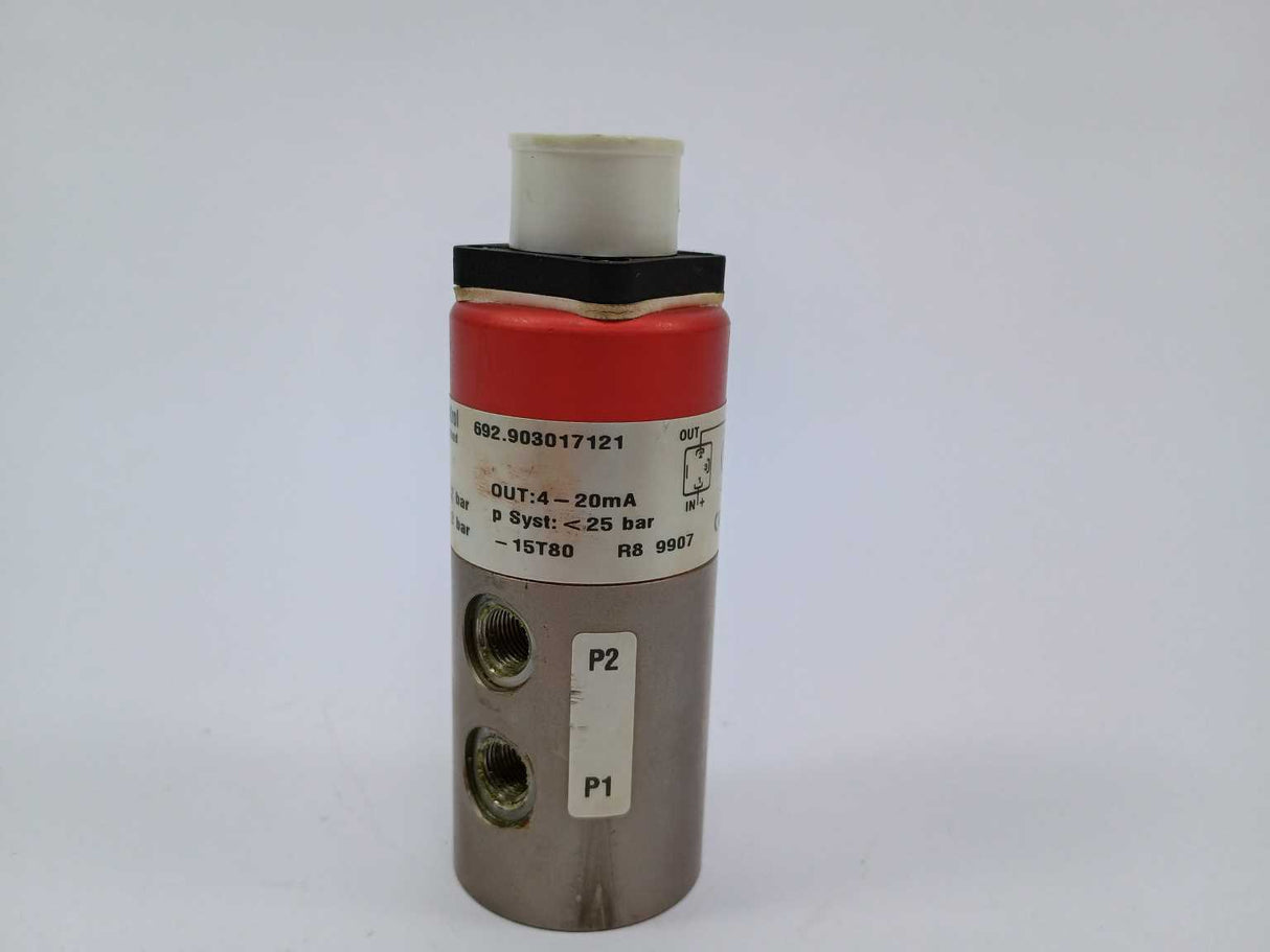 Huba Control 692.903017121 Pressure transmitter IN: 11-33VDC 0-+0,25bar