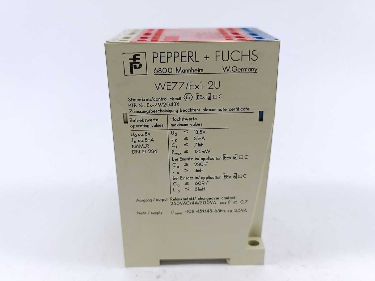 Pepperl+Fuchs 06341S Safety Relays WE77/EX1-2U