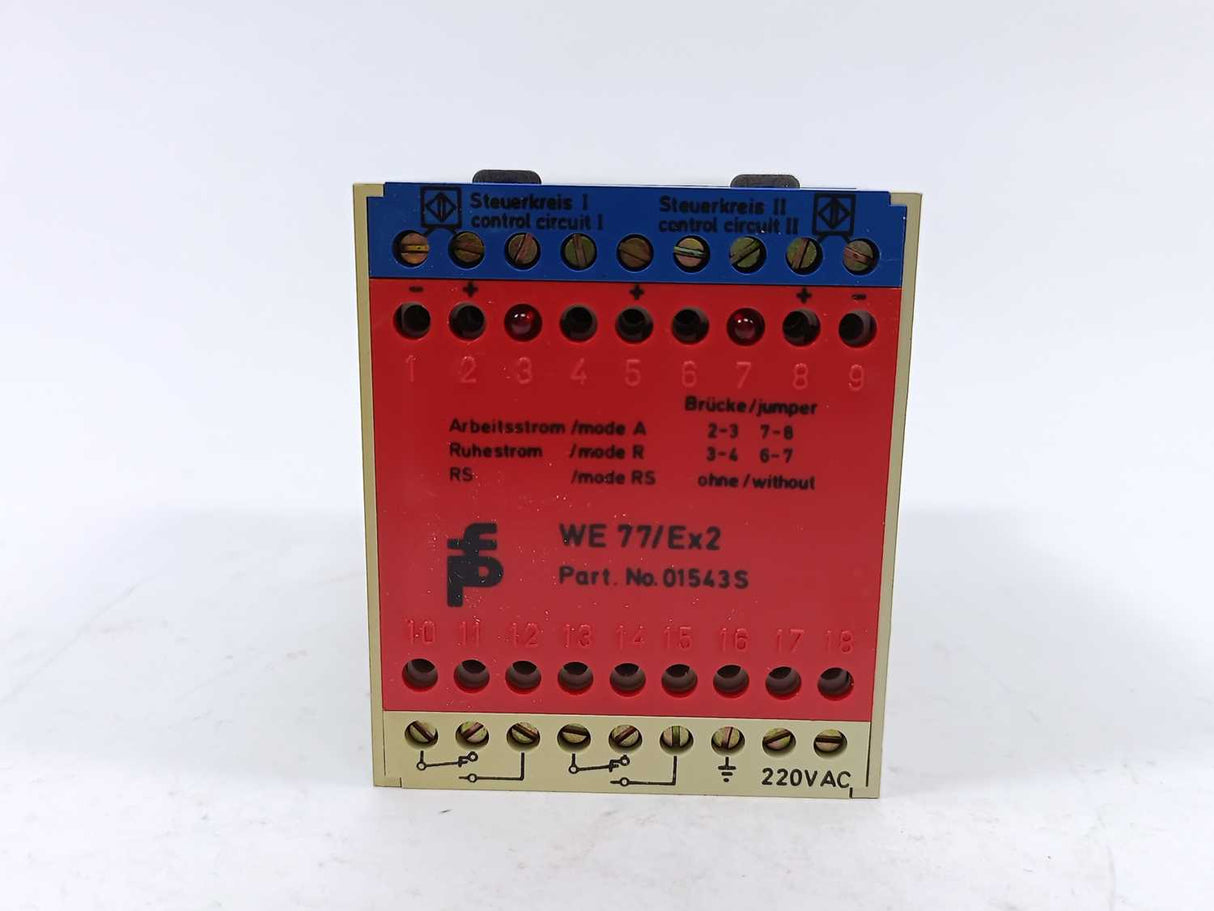 Pepperl+Fuchs 01543S Switch Amplifier WE77/Ex2