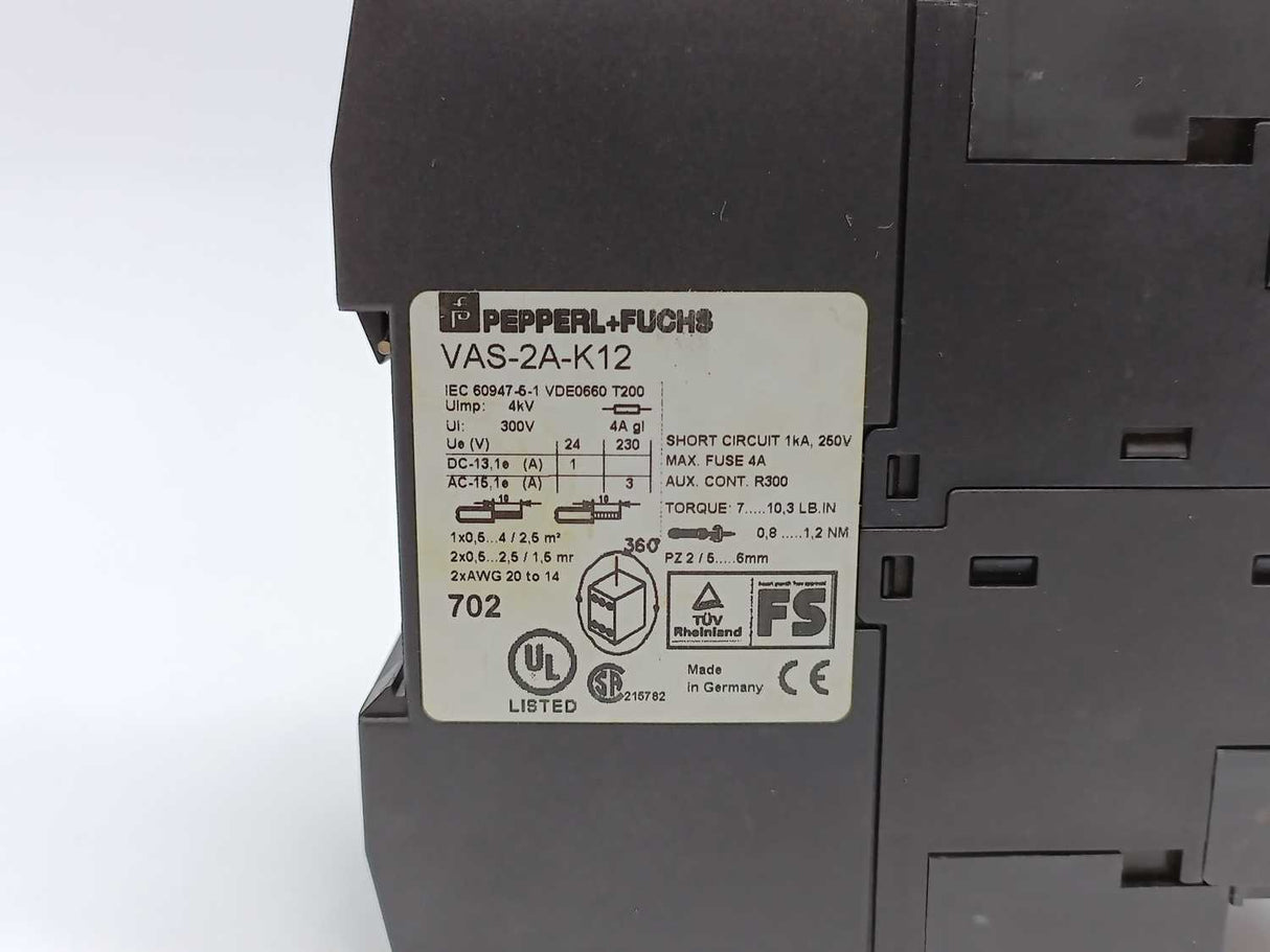 Pepperl+Fuchs 126058 VAS-2A-K12