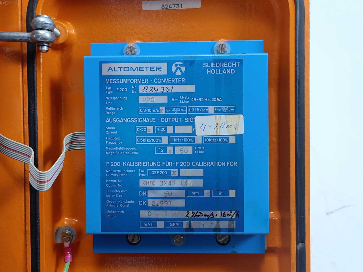 Deltaflux F200 Altometer Flowmeter