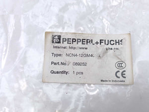 Pepperl+Fuchs 089252 NCN4-12GM40-Z0 Inductive Sensor