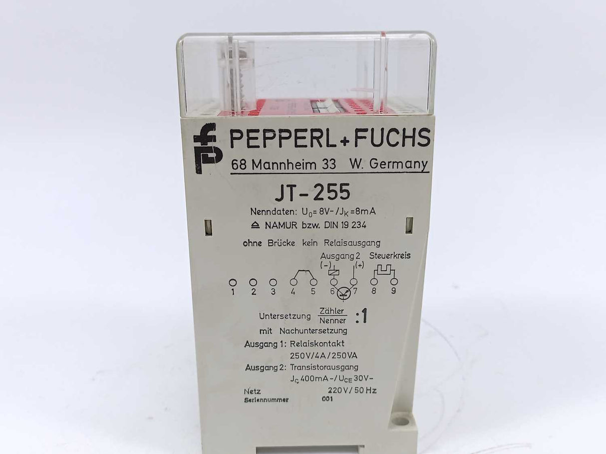 Pepperl+Fuchs JT-255 Relay