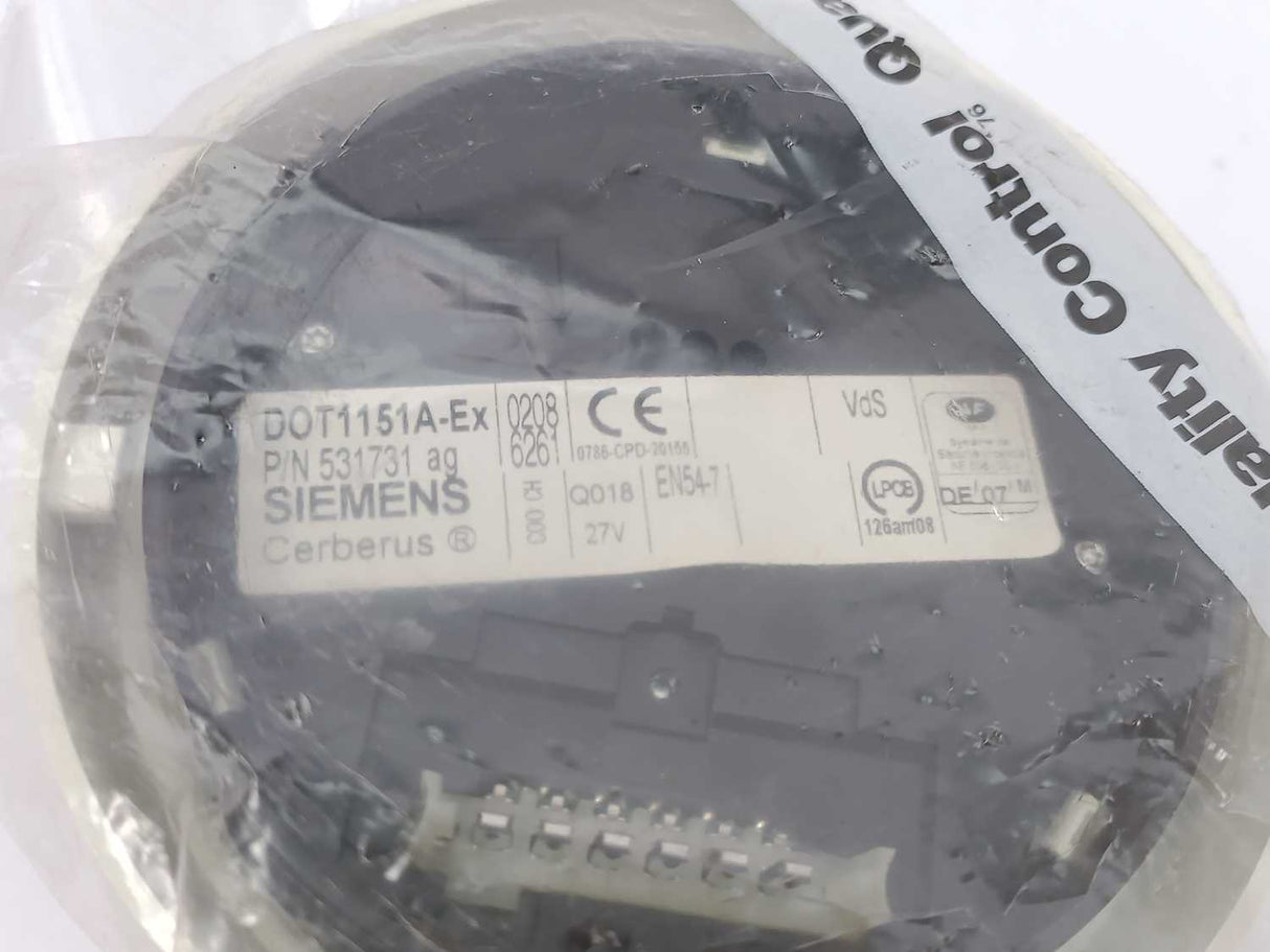Siemens DOT1151A-EX Smoke Detector