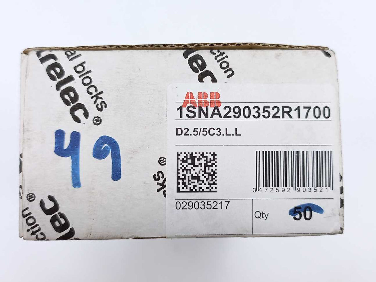 ABB 1SNA290352R1700 D2.5/5C3.L.L 49 Pcs