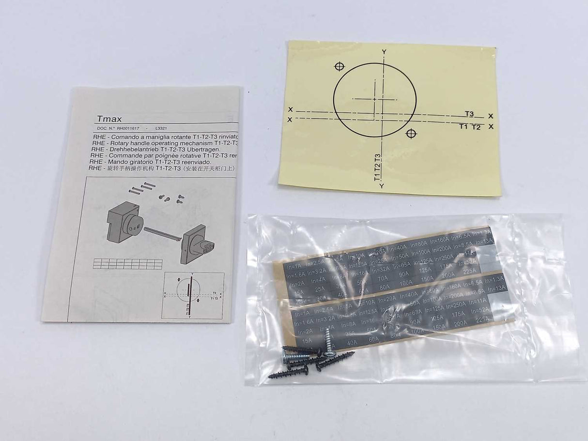 ABB 1SDA051383R1 RHE T1-T2-T3 STAND. RETURNED Rotary Handle Operating Mechanism