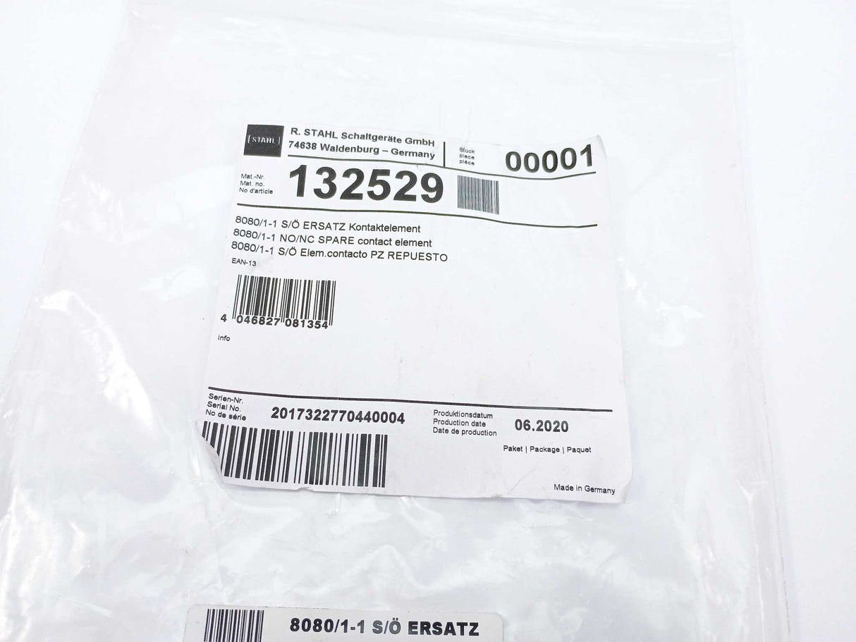 Stahl 132559 8080/1-1 Contact Element
