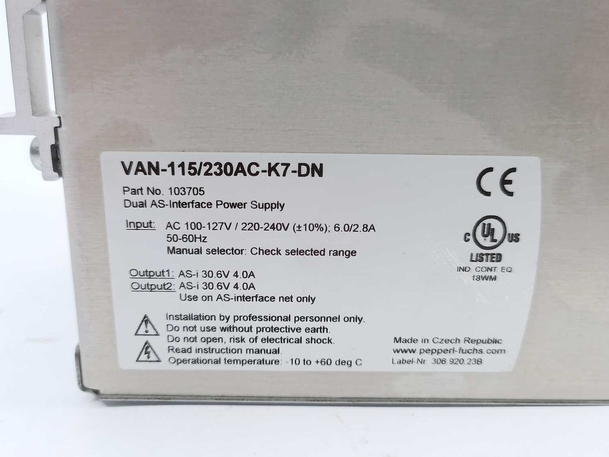 Pepperl+Fuchs VAN-115/230AC-K7-DN 103705