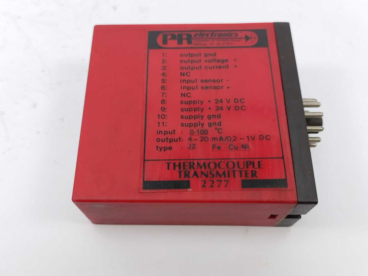 PR Electronics 2277 Type J2, THERMOCOUPLE TRANSMITTER