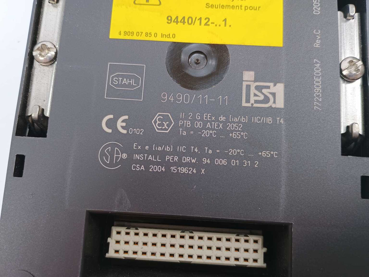 Stahl 9490/11-11 Socket for CPU & Power Module