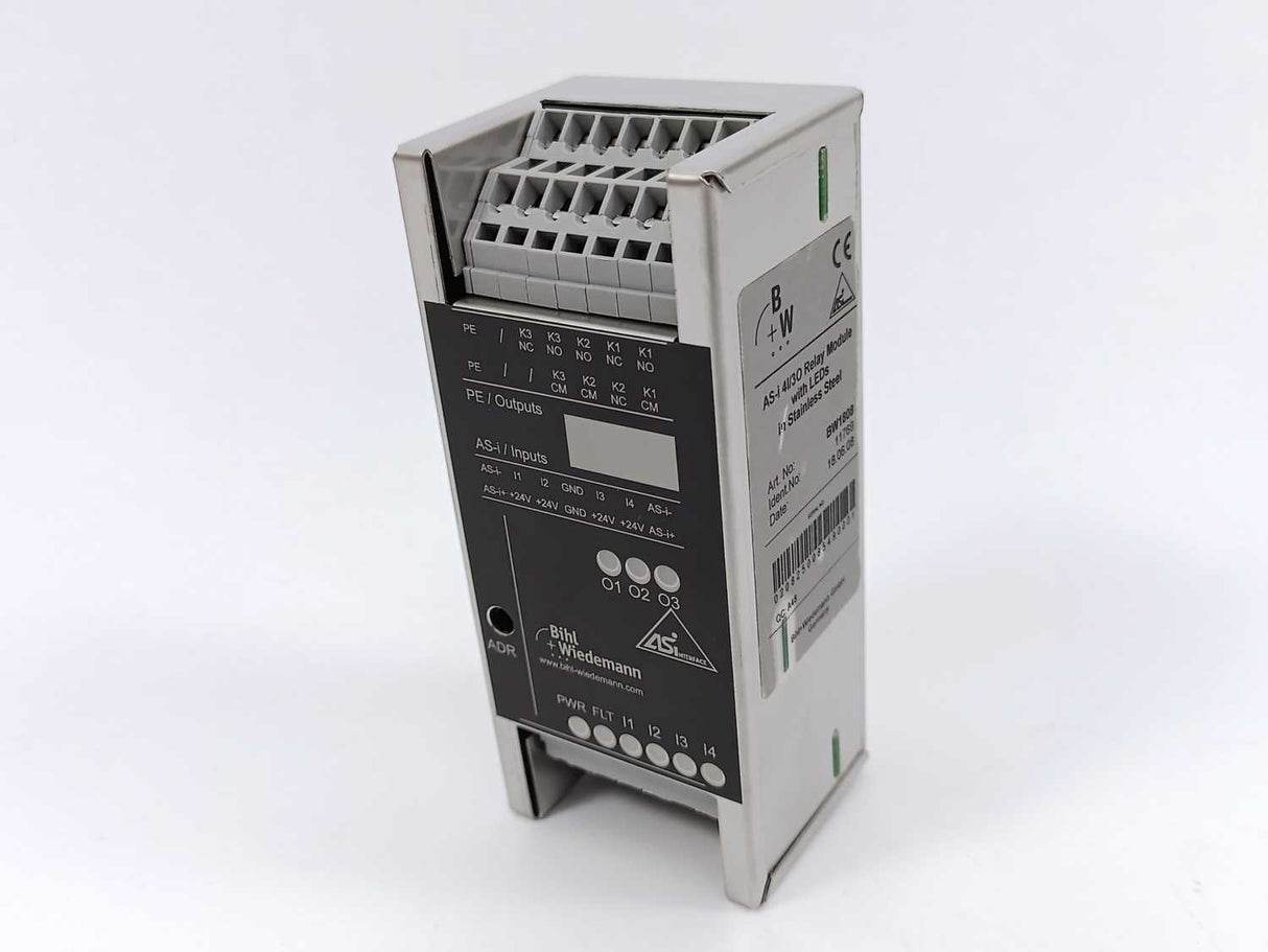 Bihl+Wiedemann BW1808 AS-i 4I/3O Relay Module
