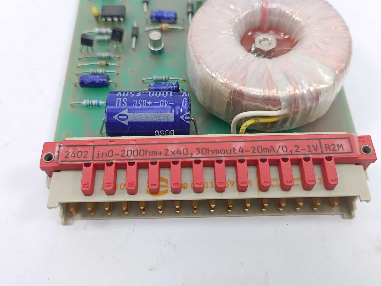 PR Electronics 2402-R2M R/I Transmitter. In: 0-200 Ohm, Out: 4-20mA/0,2-1V