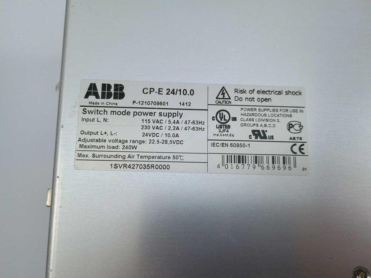 ABB 1SVR427035R0000 CP-E 24/10.0 24V 10A