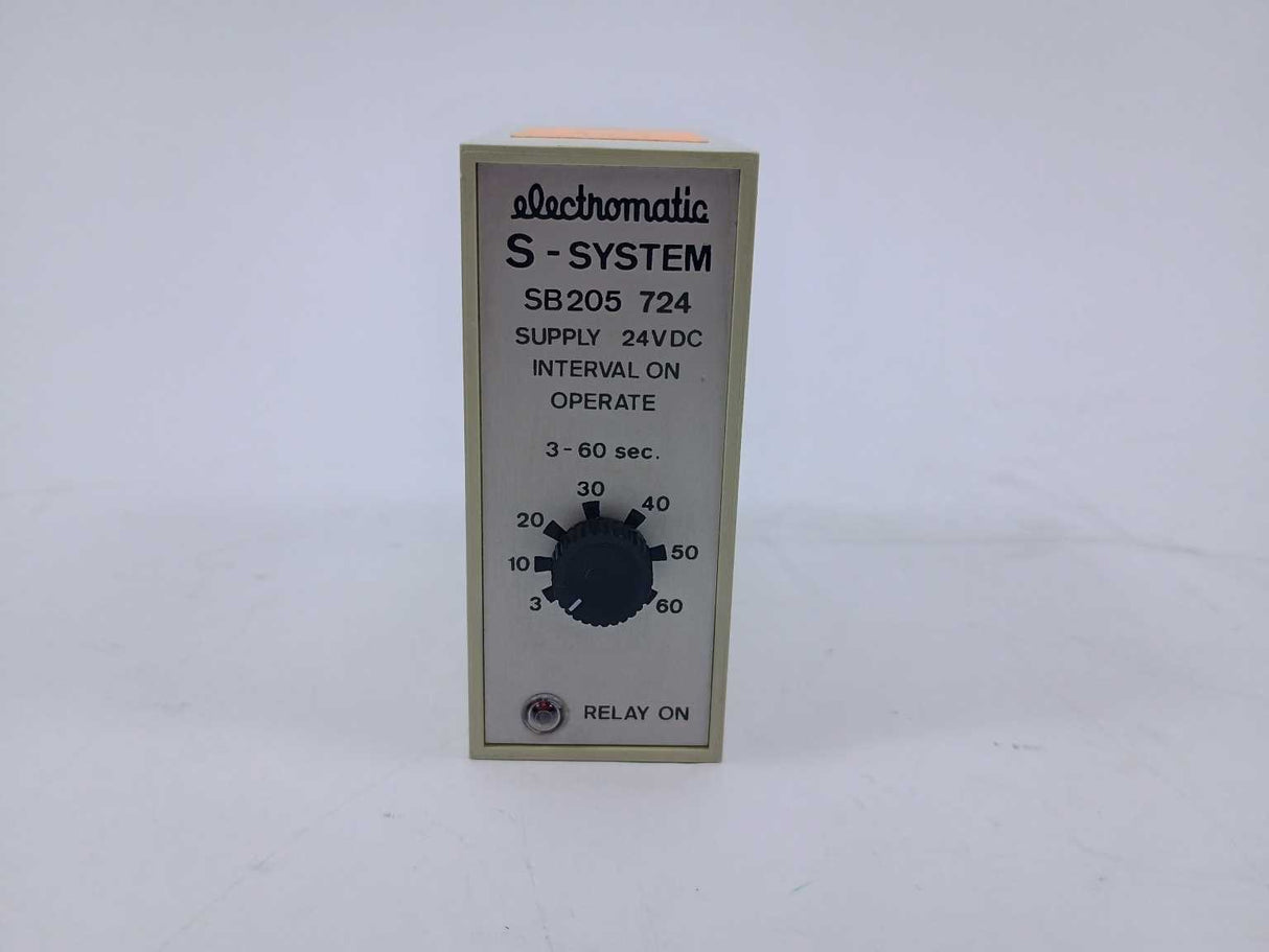 Electromatic SB 205 724 Interval On Operate. 3-60 sec.