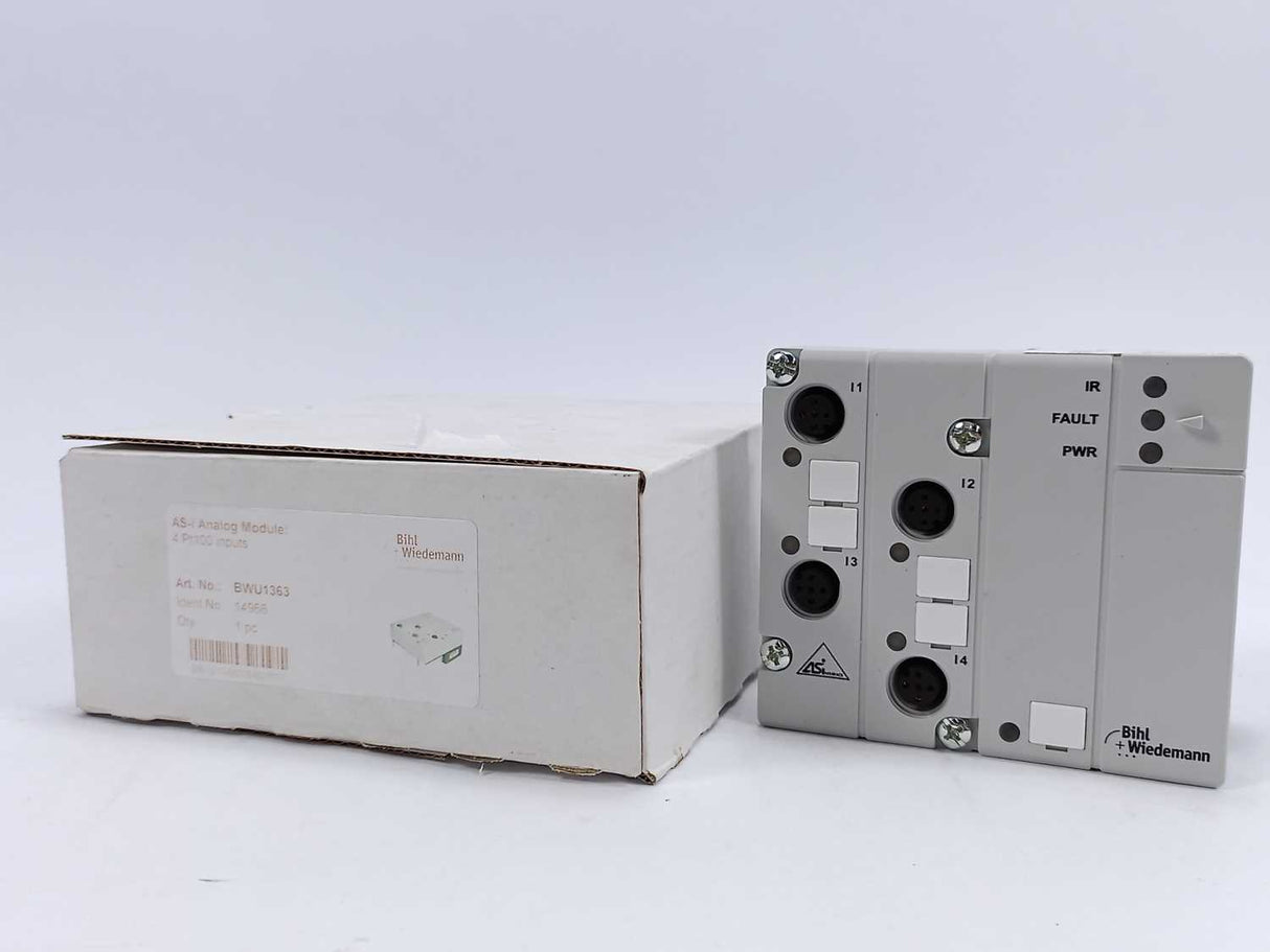 Bihl+Wiedemann 14966 BWU1363 AS-i Analog Module 4Pt100 inputs