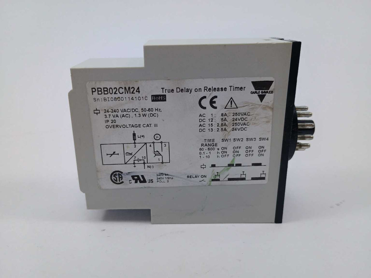 Carlo Gavazzi PBB02CM24 True Delay on Release Timer
