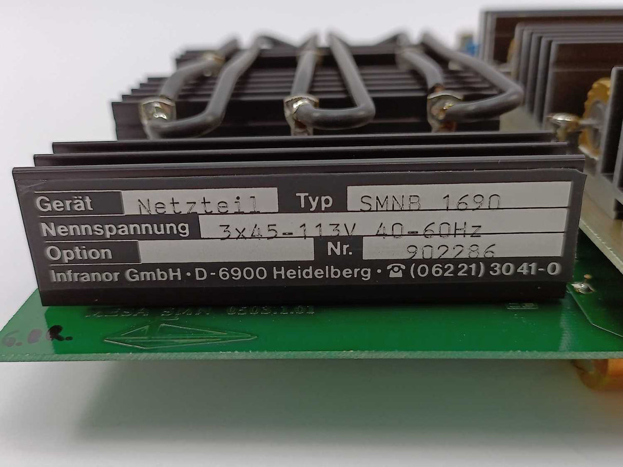 Infranor SMNB1690 POWER SUPPLY, RATED VOLTAGE 3X45-113V 40-60Hz
