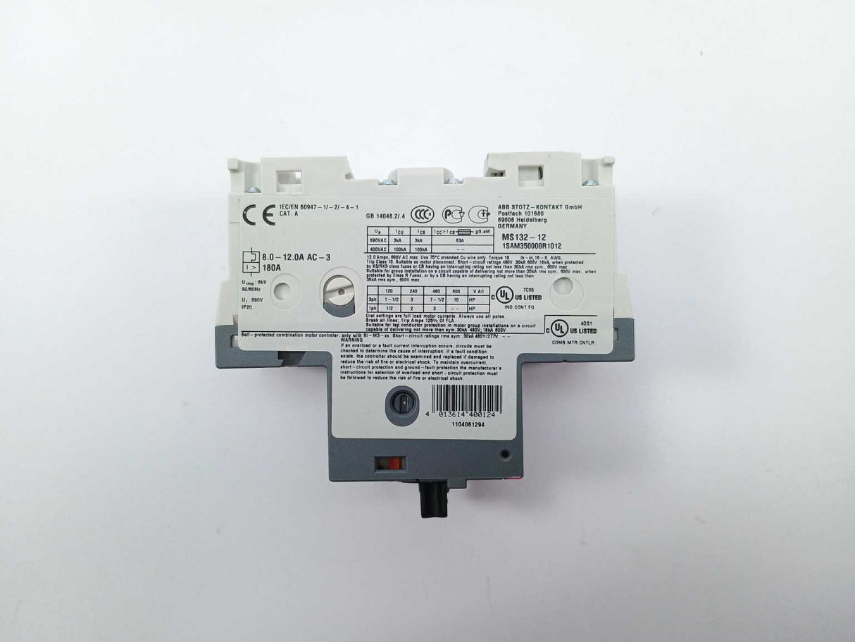 ABB 1SAM350000R1012 MS132-12