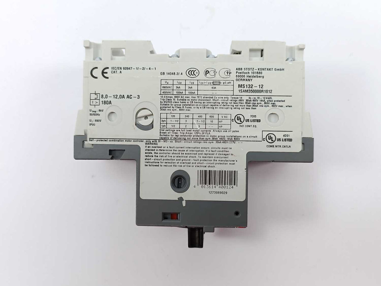 ABB 1SAM350000R1012 MS132-12