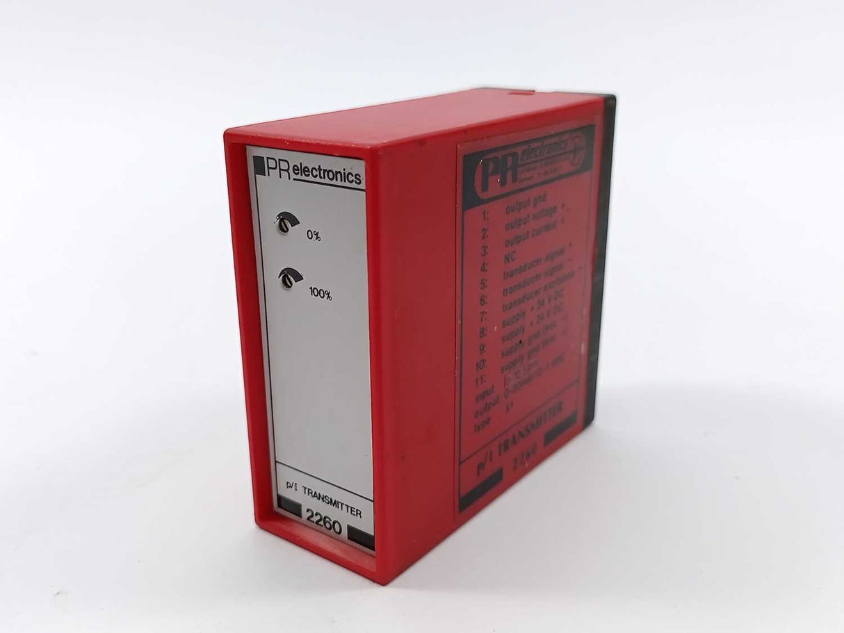 PR Electronics 2260 p/I transmitter type.X1