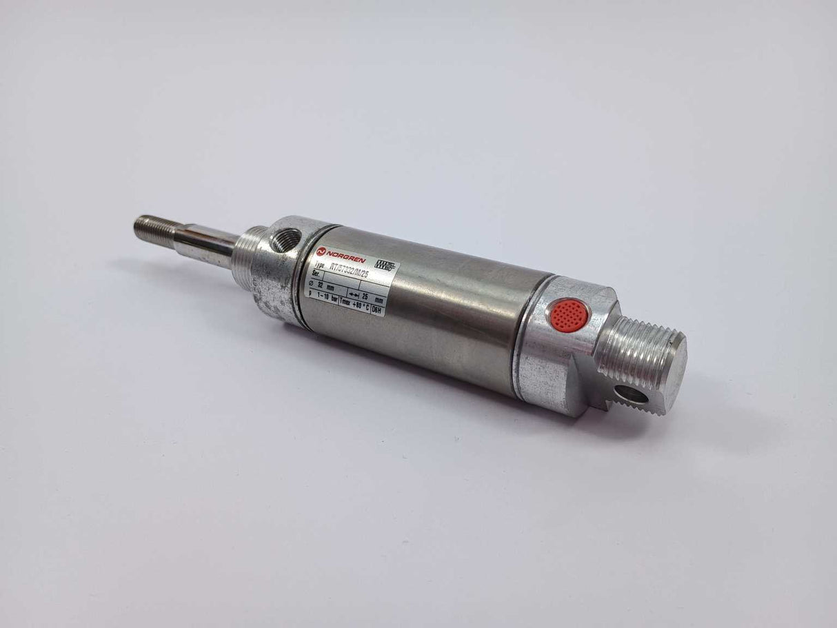 NORGREN RT/57332/M/25 Roundline single acting cylinder, 32mm diam, 25mm stroke